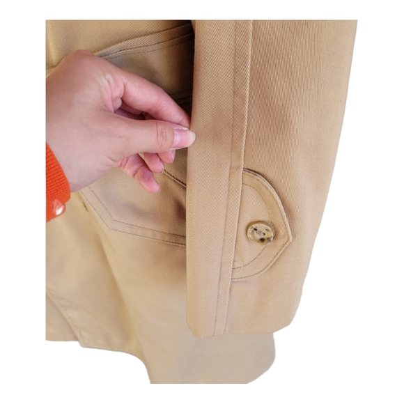 Mr. Chips vintage men's classic trench coat with Removable fur lining - Picture 3 of 14